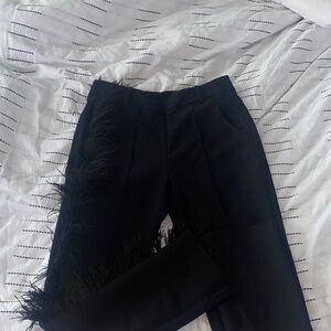 Hanifa Elegant Black Trousers